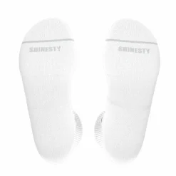 The Blizzard - Plain White Heel Hammock™ Crew Socks