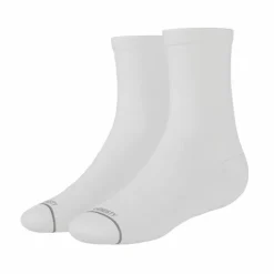 The Blizzard - Plain White Heel Hammock™ Quarter Crew Socks