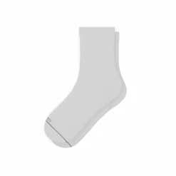 The Blizzard - Plain White Heel Hammock™ Quarter Crew Socks