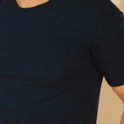 The Blues Singer - Deep Navy Everyman™ Pocket T Shirt