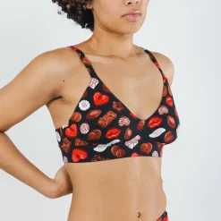 The Bonbons - Naughty Chocolate Boob Hammock™ Plunge Bralette