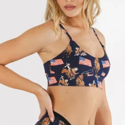 The Bootstraps & Chaps - Americana Cowboy Boob Hammock™ Scoop Bralette