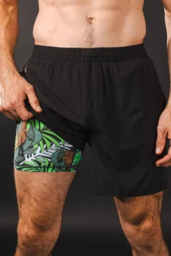 The Botanist - Tropical Leaves Ball Hammock® 7 Inch Athletic Shorts