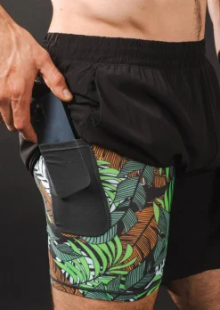 The Botanist - Tropical Leaves Ball Hammock® 7 Inch Athletic Shorts