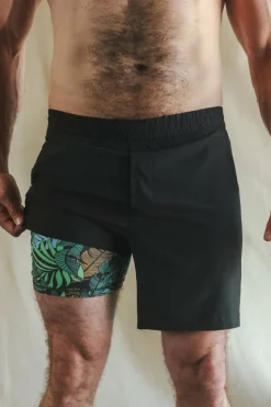 The Botanist - Tropical Leaves Ball Hammock® 7 Inch Athletic Shorts