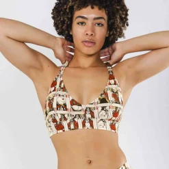 The Bottomless Blackjack - Vintage Playing Cards Boob Hammock™ Plunge Bralette