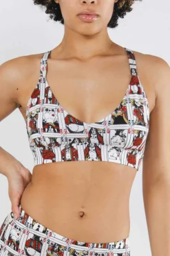 The Bottomless Blackjack - Vintage Playing Cards Boob Hammock™ Plunge Bralette