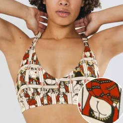 The Bottomless Blackjack - Vintage Playing Cards Boob Hammock™ Plunge Bralette