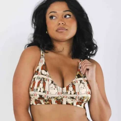 The Bottomless Blackjack - Vintage Playing Cards Boob Hammock™ Plunge Bralette