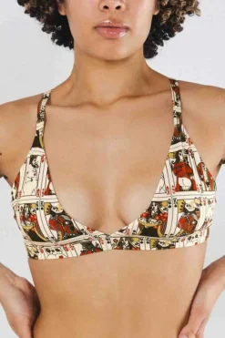 The Bottomless Blackjack - Vintage Playing Cards Boob Hammock™ Triangle Bralette