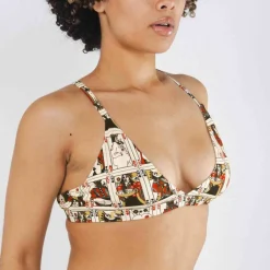 The Bottomless Blackjack - Vintage Playing Cards Boob Hammock™ Triangle Bralette