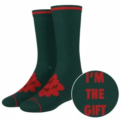 The Bow On Top - Ribbon Present Heel Hammock™ Crew Socks