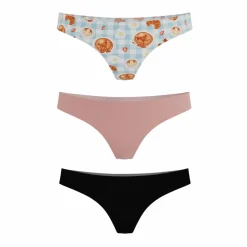 The Breakfast in Bed - Women's Thong Underwear 3 Pack