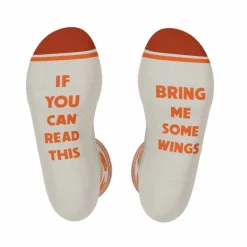 The Buffalo & Blue - Chicken Wings Heel Hammock™ Crew Socks