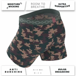 The Camo Corbina - La Matera x Shinesty Camoflauge Ball Hammock® Pouch Underwear With Fly