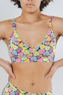 The Candy Crush - Candy Hearts Boob Hammock™ Plunge Bralette