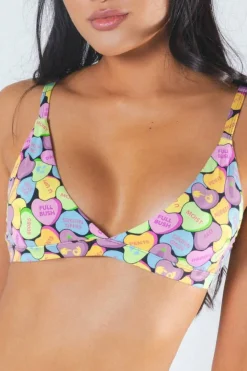 The Candy Crush - Candy Hearts Boob Hammock™ Triangle Bralette