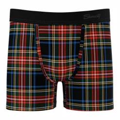 The Cappuccino - Holiday Tartan Plaid Youth Boxer Briefs