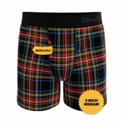 The Cappuccino - Holiday Tartan Plaid Boxers
