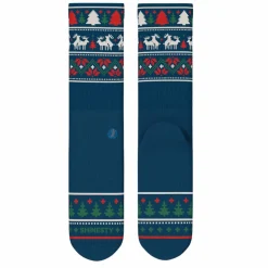 The Caribou Lous - Christmas Deer Heel Hammock™ Crew Socks