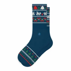 The Caribou Lous - Christmas Deer Heel Hammock™ Crew Socks