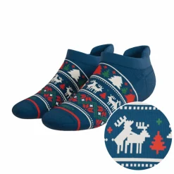 The Caribou Lous - Christmas Deer Heel Hammock™ Ankle Socks