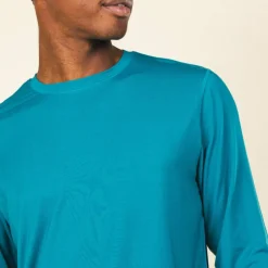 The Caspian Sea - Teal Blue SleepDeep™ Men’s Long Sleeve Pajama Shirt