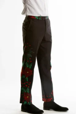 The Centerpiece - Poinsettia Ugly Christmas Suit Pants