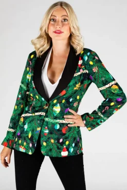The Christmas Tree Camo - Christmas Tree Print Women's Suit