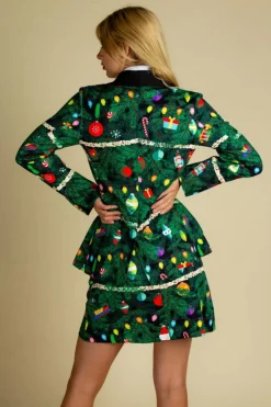 The Christmas Tree Camo - Christmas Tree Print Women's Suit