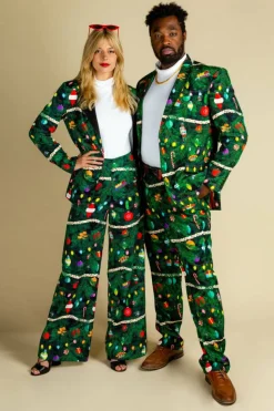 The Christmas Tree Camo - Christmas Tree Print Women's Suit