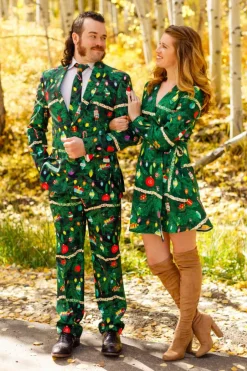 The Christmas Tree Camo - Mens Christmas Tree Print Suit