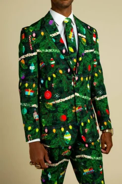 The Christmas Tree Camo - Mens Christmas Tree Print Suit