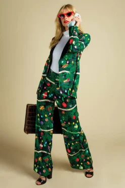 The Christmas Tree Camo - Womens Christmas Tree Print Pant