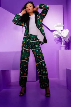 The Christmas Tree Camo - Womens Christmas Tree Print Pant