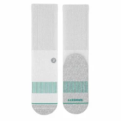 The Cloud 9 - White Stay Weird Heel Hammock™ Crew Socks