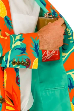 The Cruise Ship Casanova - Orange Hawaiian Suit