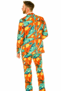 The Cruise Ship Casanova - Orange Hawaiian Suit