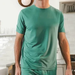 The Curacao - Teal SleepDeep™ Men’s Pajama Shirt