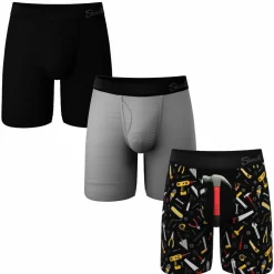 The Dad's Essentials Pack - Long Leg Ball Hammock® Pouch Underwear With Fly 3 Pack