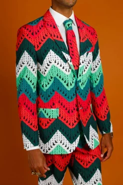 The Dapper Doily - Quilted Print Christmas Suit
