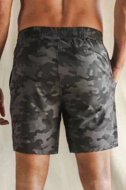The Darkside - Black and Grey Camo Ball Hammock® 7 Inch Athletic Shorts