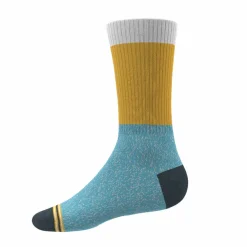 The Daybreak - Mustard and Blue Heel Hammock™ Crew Socks