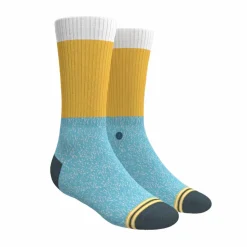 The Daybreak - Mustard and Blue Heel Hammock™ Crew Socks