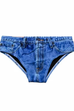 The Daytona Dong Sarong - Denim Print Swim Brief