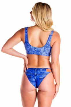 The Daytona Jeankini - Denim Bikini Top