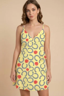 The Derby Delight - Horseshoe Strappy Dress