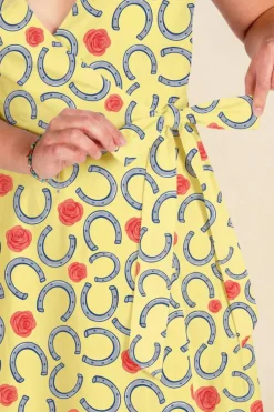 The Derby Delight - Horseshoe Strappy Dress
