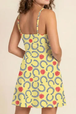 The Derby Delight - Horseshoe Strappy Dress