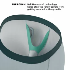 The Dry Ice - Muted Steel Blue Ball Hammock® Boxer - Long Leg